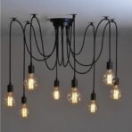 lampadario ragno industriale