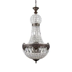 lampadario vintage in cristallo