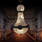 lampadario vintage in cristallo