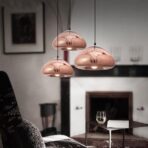 lampadario in vetro soffiato