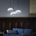 lampadario in vetro soffiato