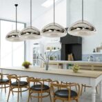 lampadario in vetro soffiato