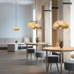 lampadario in vetro soffiato