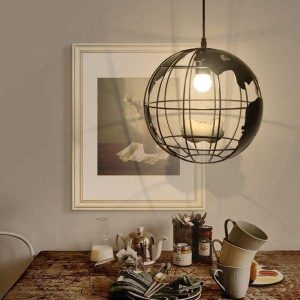 lampadario globo vintage