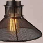 lampadario industriale nero