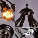 lampadario industriale nero 1