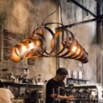 lampadario moderno industriale