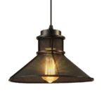 lampadario industriale nero