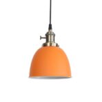 lampadario arancio vintage