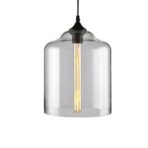 lampadario in vetro colorato