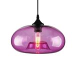 lampadario in vetro colorato