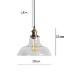lampadario in vetro vintage