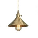 lampadario vintage ottone