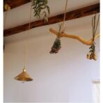 lampadario vintage ottone