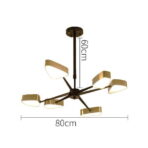lampadario vintage metallo