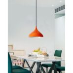 lampadario vintage arancione