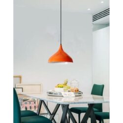 lampadario vintage arancione