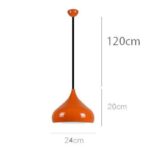 lampadario vintage arancione