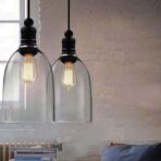 lampadario in vetro vintage 1