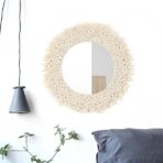 specchio rotondo macrame