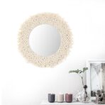specchio rotondo macrame