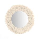 specchio rotondo macrame