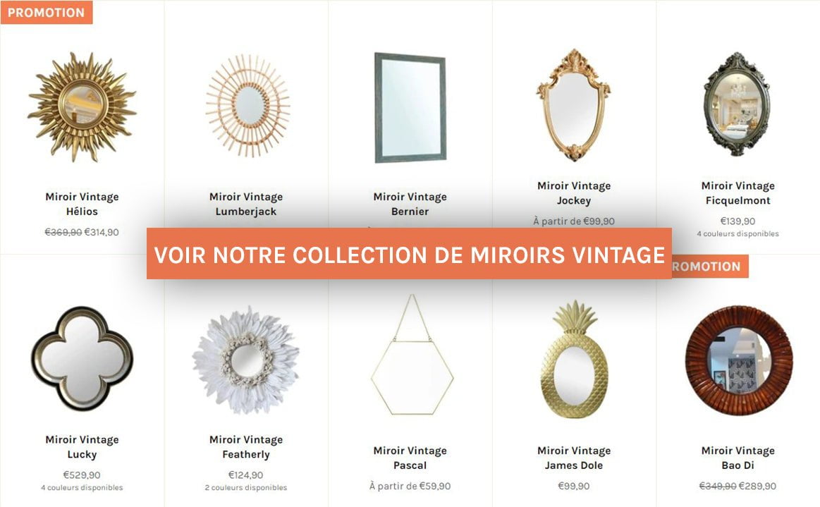 idee cadeau deco vintage miroir vintage