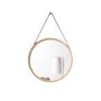 specchio barbiere legno