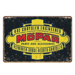 accessori ricambi mopar vintage placca metallica