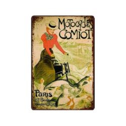 targa metallo moto vintage comiot