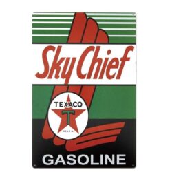 placca metallo vintage texaco sky chief
