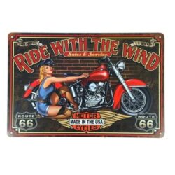 targa decorativa moto vintage
