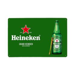 placca metallo heineken vintage