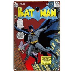 batman piastra metallica