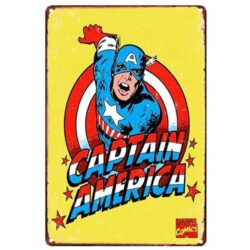 placca metallica capitan america