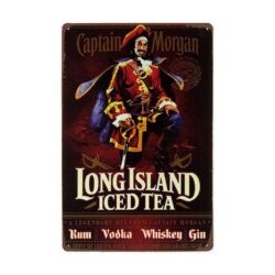 placca metallo capitan morgan