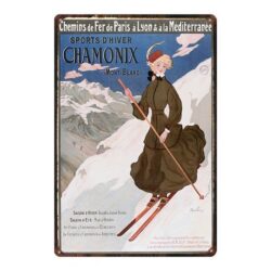 placca metallica chamonix