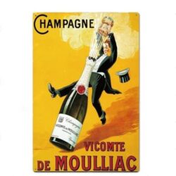 placca metallo champagne