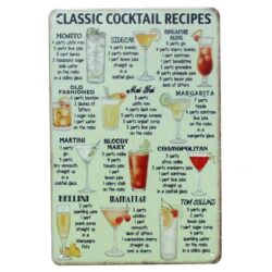 piatto cocktail in metallo