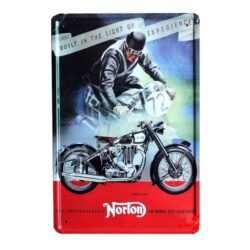 targa metal deco per motocicletta vintage
