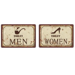 placca metallo deco wc