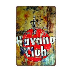 placca metallo avana club