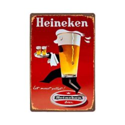 heineken piastra metallica