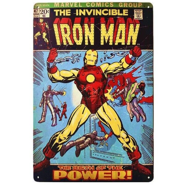 iron man piastra metallica iron man piastra metallica