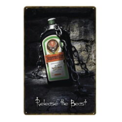 placca metallo vintage jagermeister