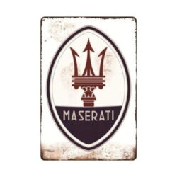 targa metallo maserati