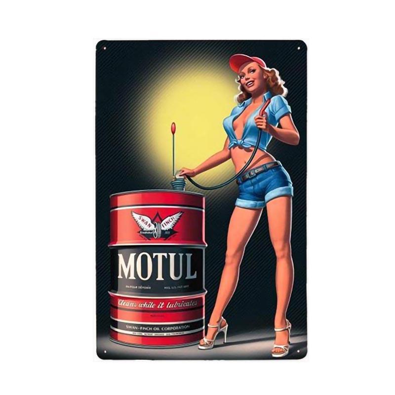 placca metallo motul placca metallo motul