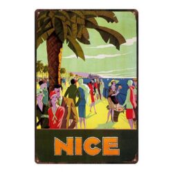 placca metallo vintage bello