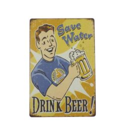 piatto birra pub in metallo