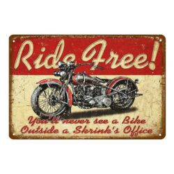 motocicletta da pub con piastra metallica